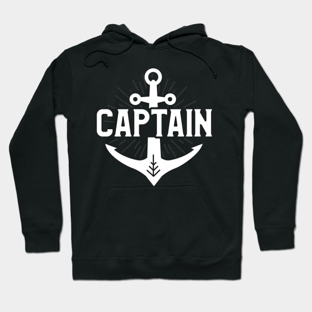 Cute Captain Anchor I Am The Captain of This Boat Cruising Hoodie by theperfectpresents